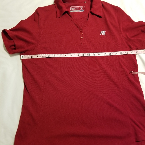 Cutter & Buck Alabama Crimson Tide Embroidered Elephant Short Sleeve Polo Shirt - Picture 11 of 12